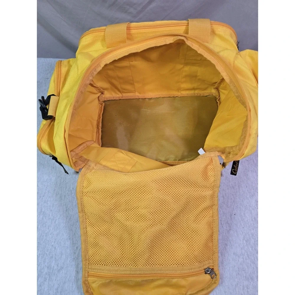 Vintage 90s Cabelas Spell Out Handled Duffel Bag Carry‎ On Weekender Ammo Pack